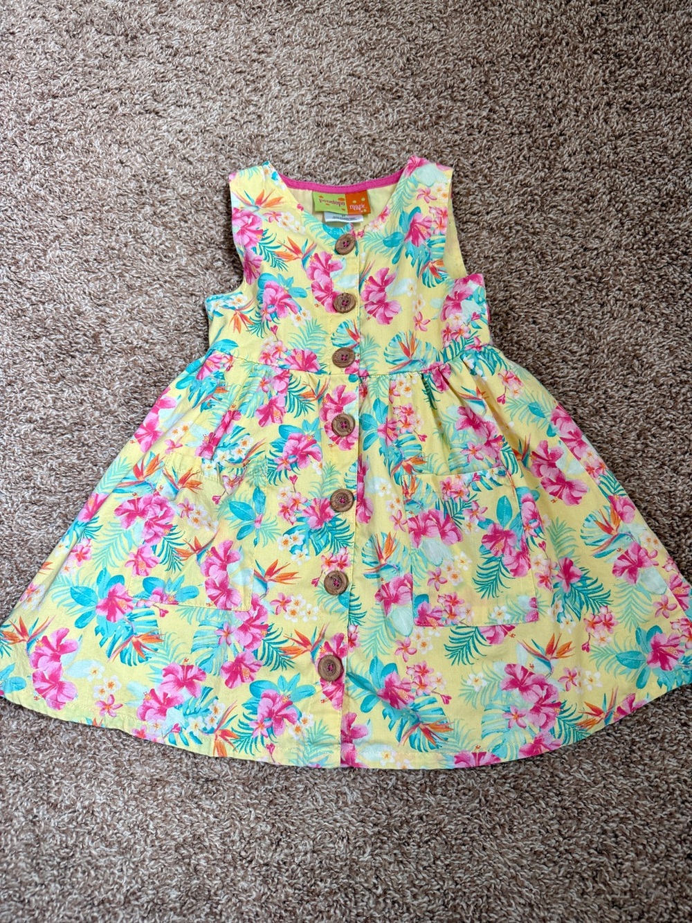Penelope Mack Cotton Tropical Floral Tank Dress